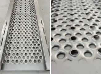 Metallum Deck Scaffold Roll pristinus: Inline Anti- labi Embossing et Perforation